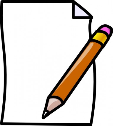 Pen and paper clipart free cl