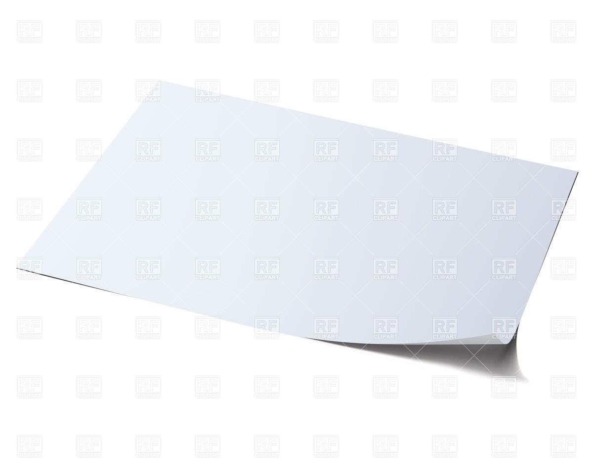 Blank sheet of paper Royalty Free Vector Clip Art