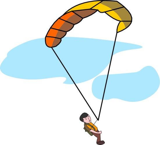 Clipart Saut En Parachute Cli