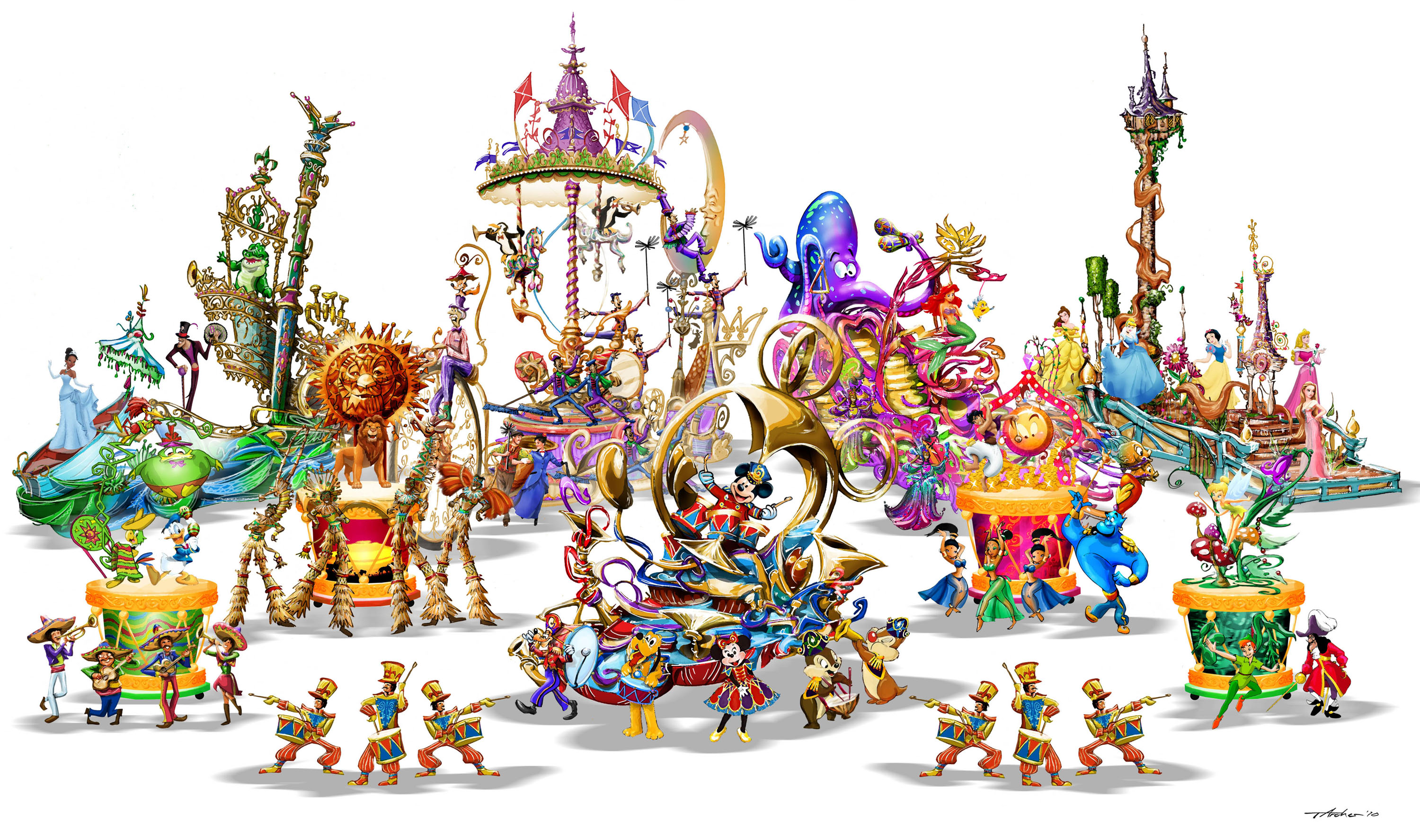 Parade Float Clip Art For Every Pixar Play Parade