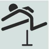 Parkour Man Jumping Climbing Leap u0026middot; Running hurdles icon