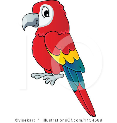 This cute parrot clip art is 