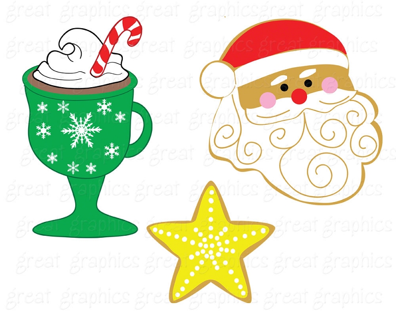 christmas cookie clip art fre