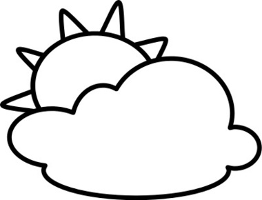 Partly cloudy clip art clipart free to use resource