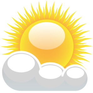 Partly Cloudy With Sunshine Clip Art At Clker Com Vector Clip Art
