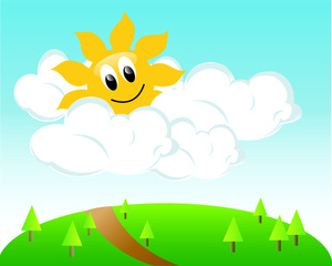 Partly Sunny Clipart Image