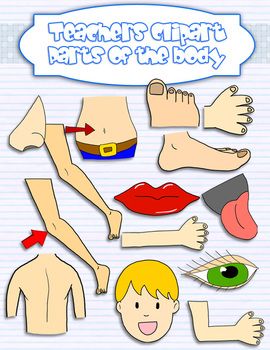 Parts of the body clipart