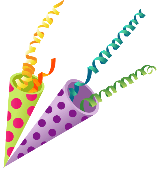 party balloons and confetti - Confetti Clipart Free