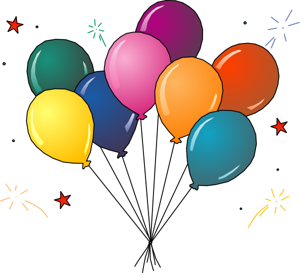 party balloons clipart