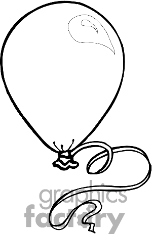 Party Balloons Clipart Black And White. balloon clipart