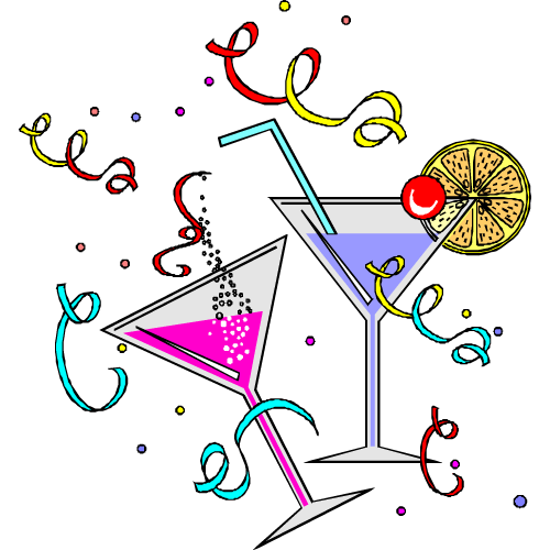 Party streamer clipart image
