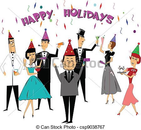 Office Holiday Party Clipart 
