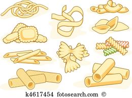 Pasta shape icons