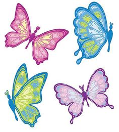 Pastel butterflies clipart cl - Clipart Butterflies