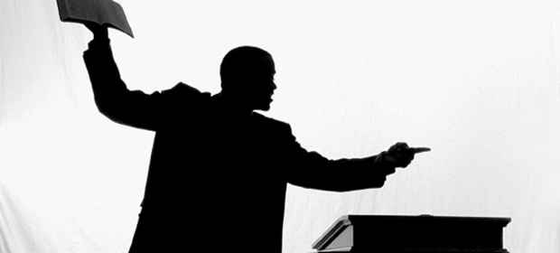 preacher - a pastor preaching