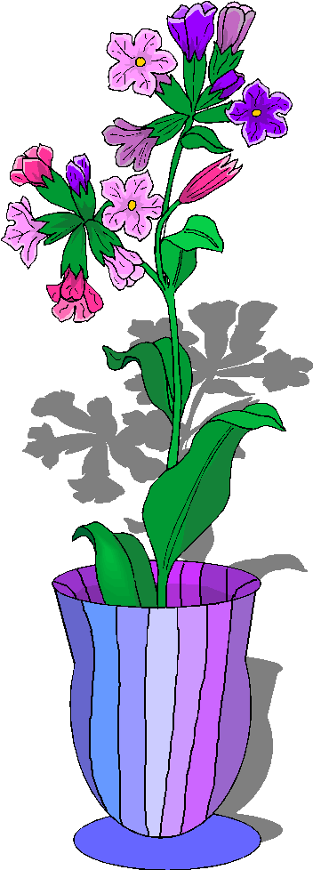 Pattern Flower Vase Clipart