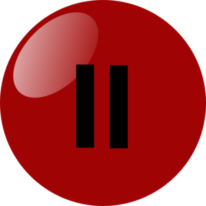 Pause Button Dark Red Clip Art