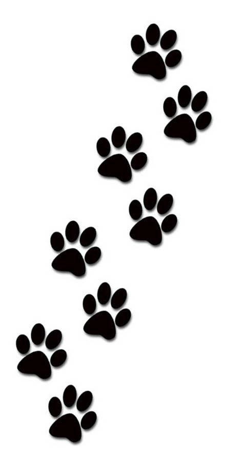 Dog paw prints free clip art