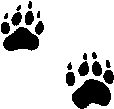 Dog paw print clip art free d