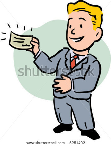 Paycheck Clipart Boy Showing 