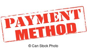 Payment method - Rubber stamp with text payment method.
