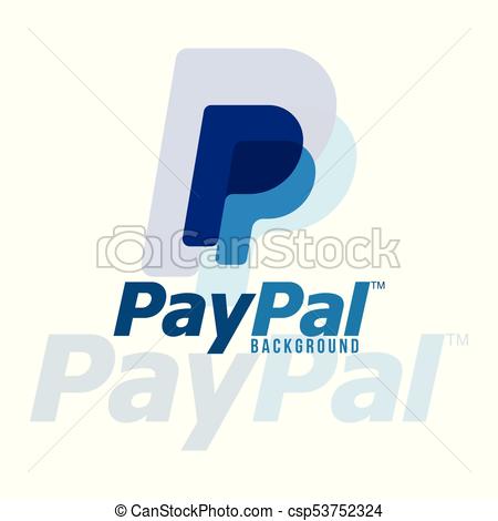 Paypal Logo Background Vector Image