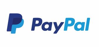 Paypal. Logo on white background. Vector image, EPS Royalty Free Stock Photo