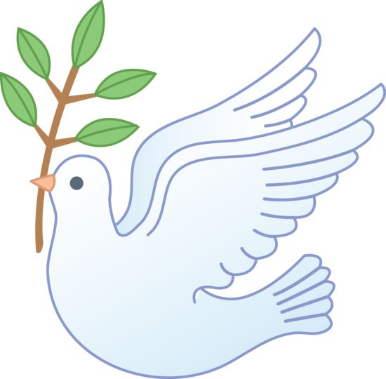 Peace Dove Carrying Olive Branch u0026middot; Christian Clip ArtClipart ...