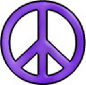 Peace Sign Clip Art Black And - Peace Clipart