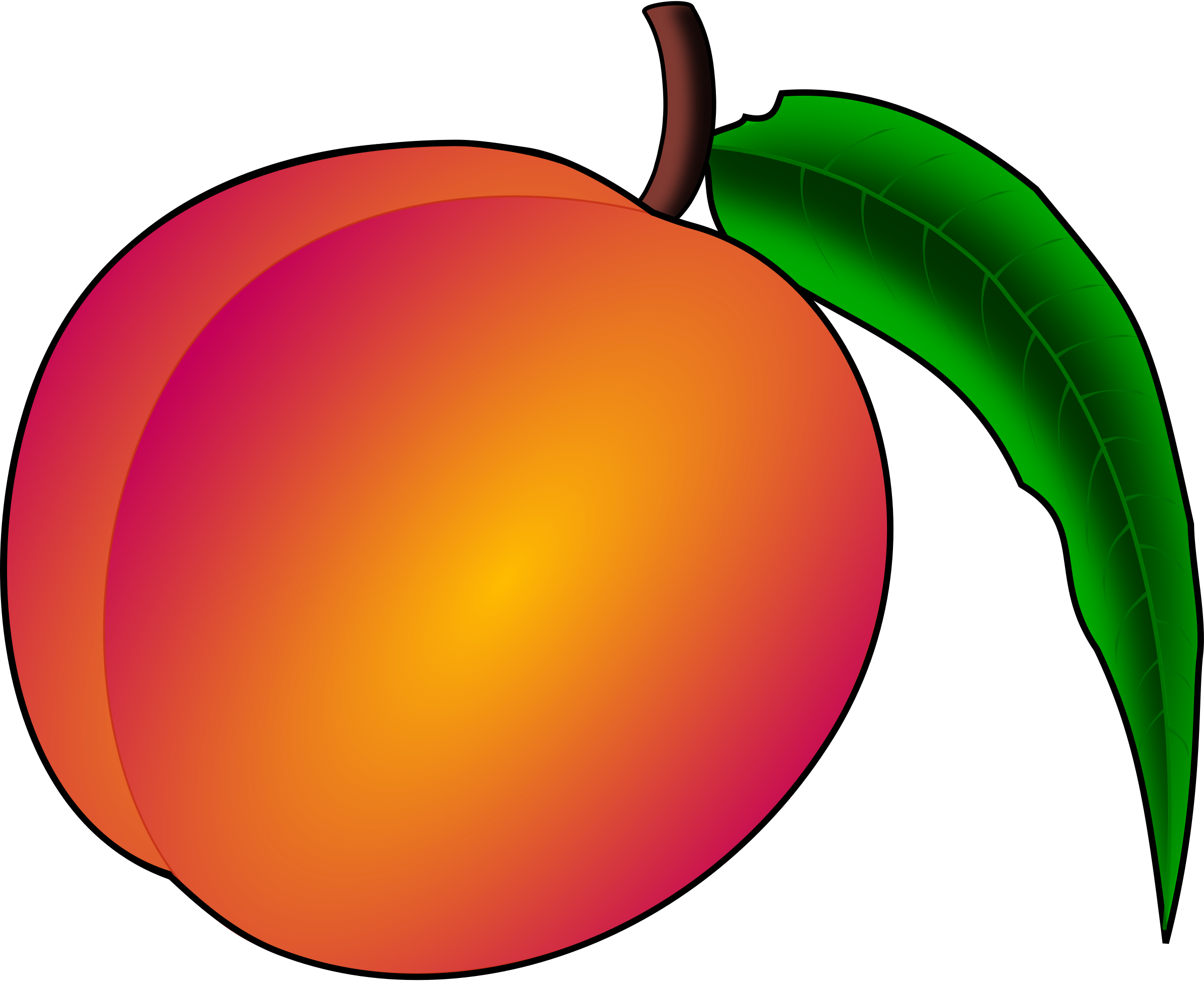 Peach Clipart-Clipartlook.com-2400