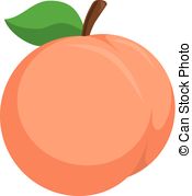 peach Clip Artby Eraxion9/746 Peach. - Isolated icon pictogram. Eps 10  vector.
