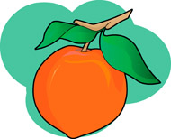 Peach Clipart Size: 61 Kb