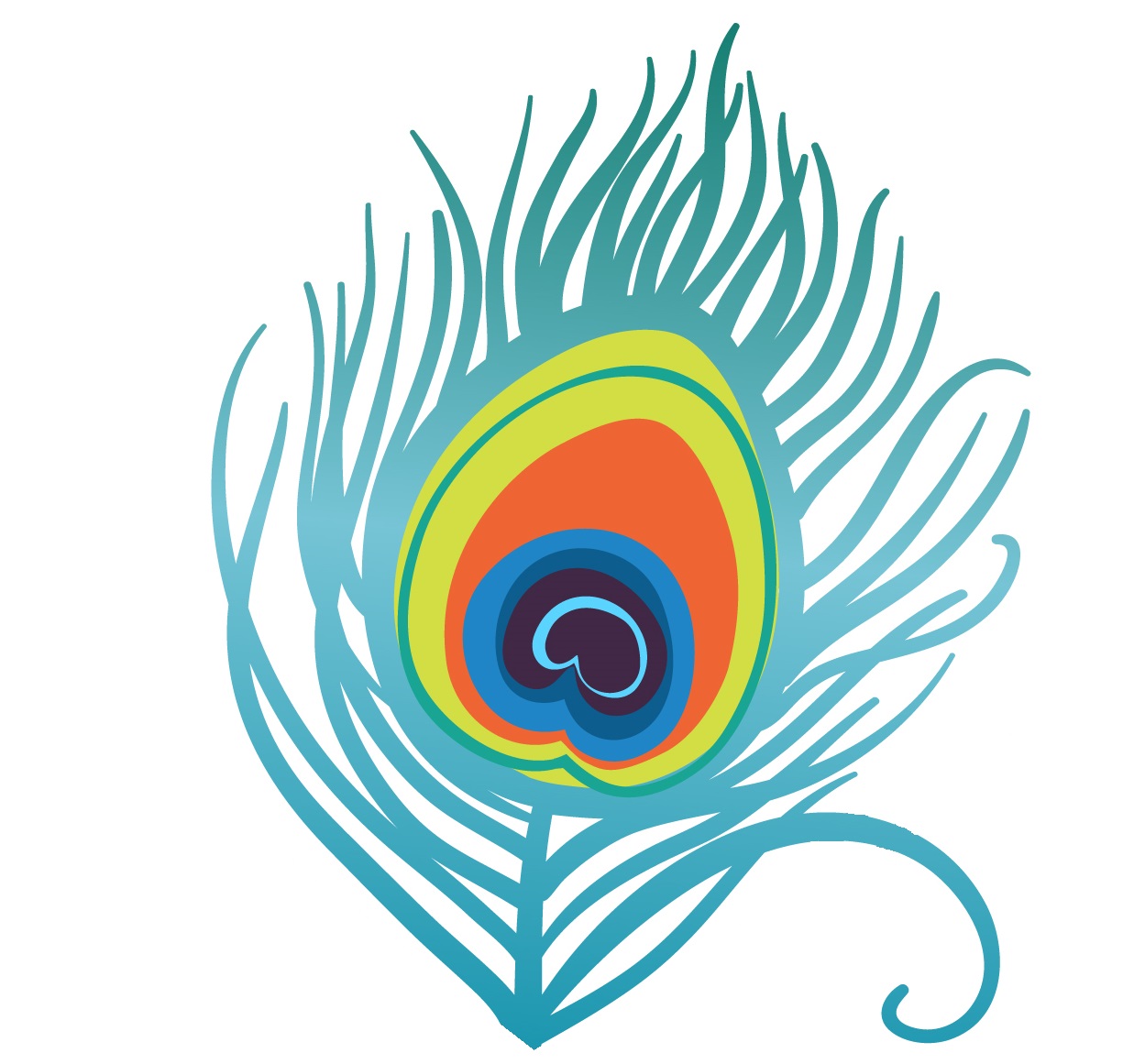 peacock feather clipart% .