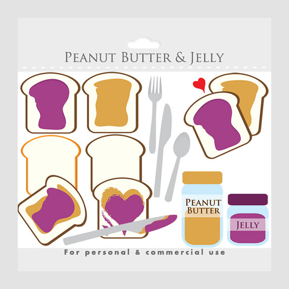 Peanut butter and jelly . - Peanut Butter And Jelly Clip Art