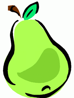 pear clipart - Pear Clip Art
