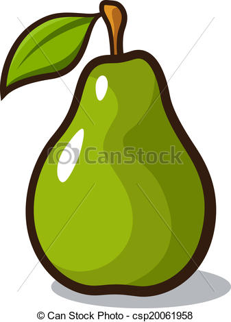 Pear vector art illustration