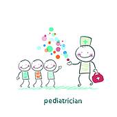 Pediatrician · pediatrician shows children miracle