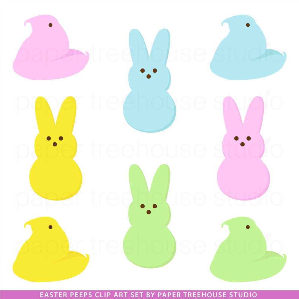 Peeps Clip Art Peep Bunny - Peeps Clipart