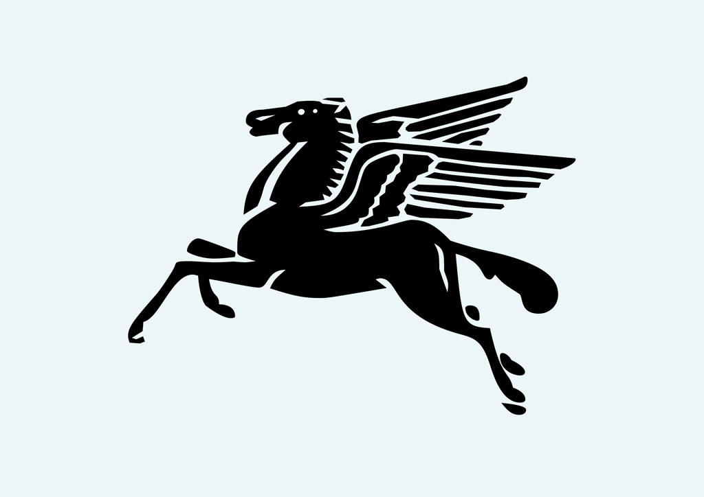 Pegasus horse - vector clip a