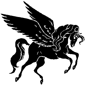 Pegasus horse - vector clip a