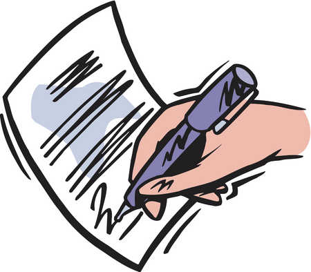 Pen and paper clipart clipart
