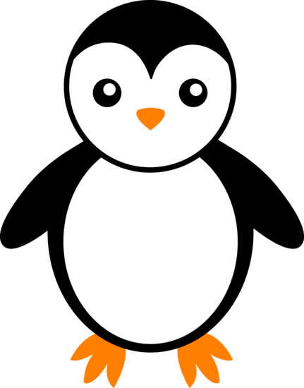 Cute Penguin With Hat Clip Ar
