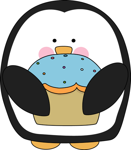 Penguin with a Cupcake