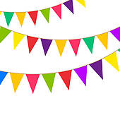 pennant flag; party pennant bunting ...