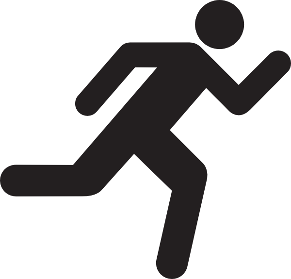 people running clipart
