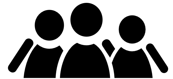 People clipart silhouette