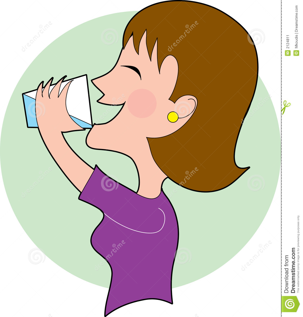 People Drinking Water Clipart .