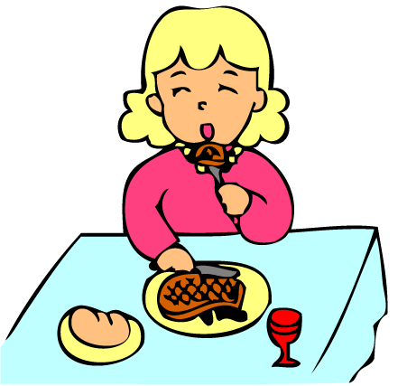 People Eating Clipart Cake Id - Clipart Eating