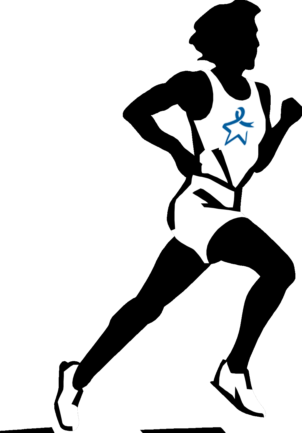 People Running Clipart - .