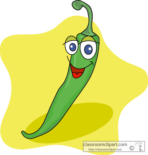 Pepper Cartoon Character Clipart Headline Jalapeno Pepper Character
